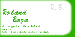 roland baza business card